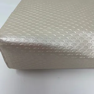 BVLGARI pearly gold tone toiletry travel zip bag thumbnail 6