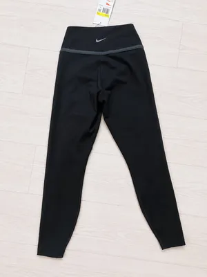 Nike One Women's High-Waisted 7/8 Training Leggings Dri-FIT Black NWT S thumbnail 2