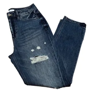 Kancan High Rise Girlfriend Jeans EUC Size 7/27 Blue thumbnail 5