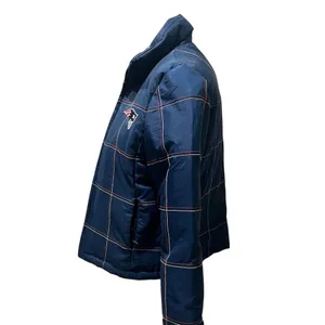 New England Patriots Women's Blue Puffer Jacket Standard M NFL Embroidered Logo thumbnail 6