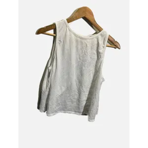 Z by Zella Tank Top Women Medium White Open Back Mesh Athletic Yoga Gym‎ Workout thumbnail 3