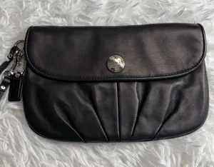 COACH Ashley Black Large Wristlet thumbnail 1