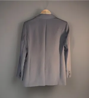 Aritzia Wilfred Crepette Blazer jacket XS Gray thumbnail 7