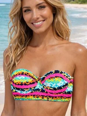 Delia’s NWOT Bando bikini top - M thumbnail 2