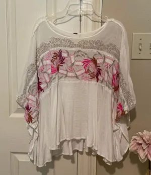 Free People Embroidered Top thumbnail 1