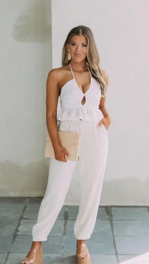 These Three Boutique Cabo Ruffled Crop Top thumbnail 1