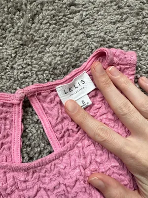 Le Lis Pink Textured Sleeveless Mini Dress thumbnail 4