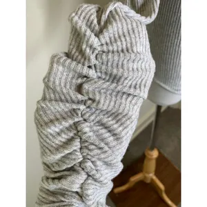 NWT Free People OB878253 Pebble Gray Cozy Up With Me Bodysuit Sz Small thumbnail 10