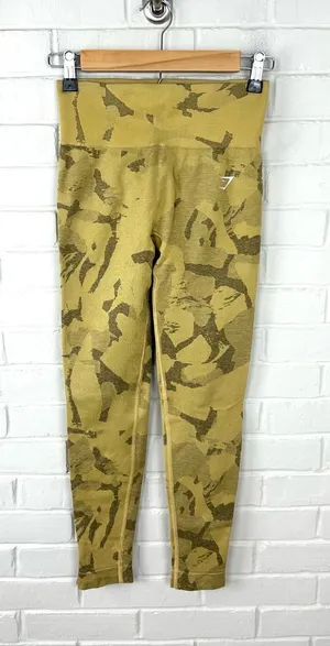 Gymshark Camo Print High Rise Athletic Leggings Size S thumbnail 1