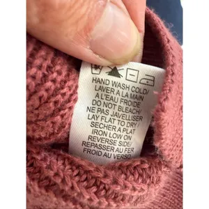 Gentle Fawn Balletcore Mauve Tulip Pink Crossfront Sweater L thumbnail 11