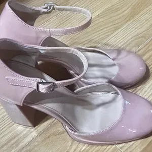 Women 9.5 blush pink Elegant chunky Platform Heels ‘Madden girl’ thumbnail 11