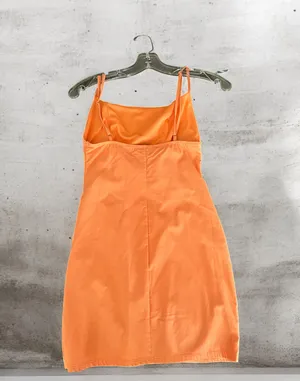 Blue Blush  orange mini dress size small  thumbnail 2