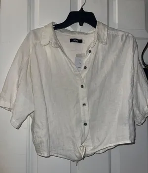 Urban Outfitters Linen Top thumbnail 1