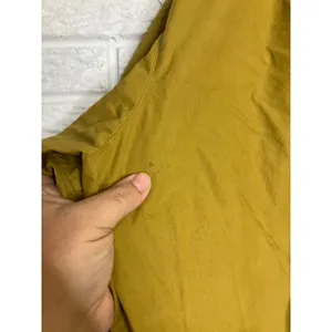 Free People mustard yellow oversized‎ long sleeve top 100% cotton women's medium thumbnail 8
