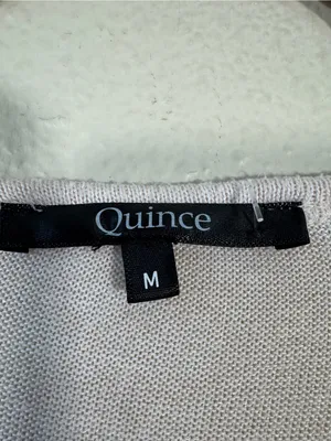 Quince Cream Slouchy Sweater Womens M Casual Minimalist Spring Beachy Classic thumbnail 10