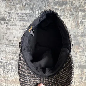 Y2K plaid newsboy houndstooth cap women’s onesize thumbnail 6