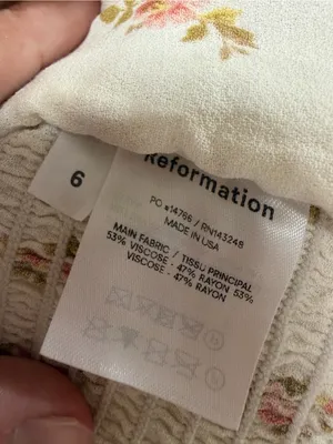 Reformation Ana Ruffled Floral Blouse in Mildred size 6 $148 thumbnail 12