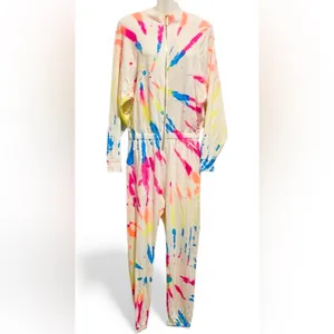 Lezat Vibrant Multicolor Women's Jumpsuit Blue Size L thumbnail 5