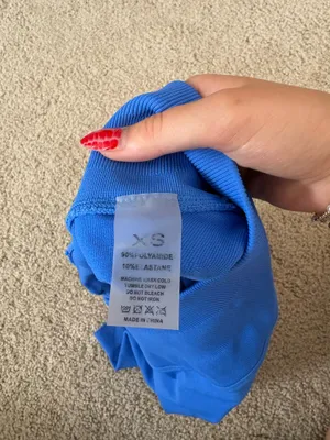 Blue Amazon Butt Scrunch Biker Shorts Size XS thumbnail 3