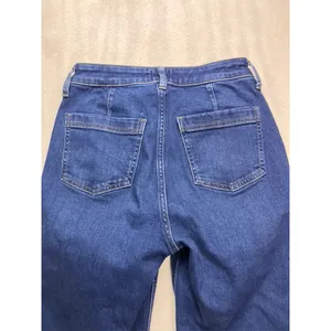 J.Crew High-Rise Trouser Jean Women 25 Blue‎ Wide Leg Dark Wash Stretch thumbnail 8