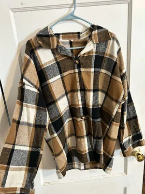 Plaid Jacket Shein thumbnail 1