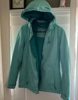 ZeroXposur Teal Green Hooded jacket Size S thumbnail 1