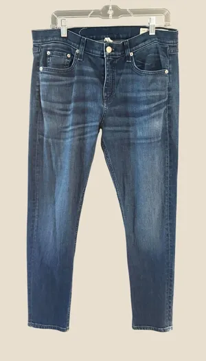 Rag‎ & Bone High Rise Skinny Jeans Dark Wash Blue Denim Size 30 thumbnail 1