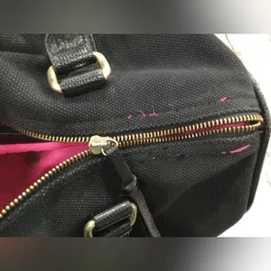 Victoria'S Secret Black Canvas Bag thumbnail 7
