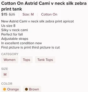 Cotton On Astrid Cami Zebra thumbnail 5