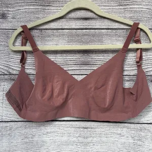 PINK Victoria’s Secret mauve pink seamless unlined bralette size large thumbnail 6