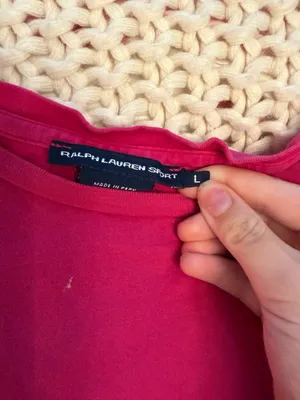 Ralph Lauren Sport T-Shirt Size L Pink Logo thumbnail 2