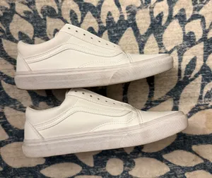 White Old School Vans thumbnail 1