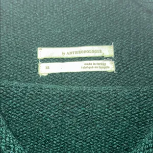Anthropologie Forest Green Sweater Size XS thumbnail 5