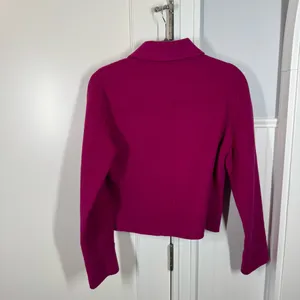 90’s Y2K Anne Klein Fuchsia Magenta Pink Wool Blazer Jacket Boiled Wool medium‎ thumbnail 6