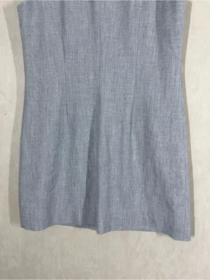 NWT Abercrombie & Fitch Women’s Mara High-Neck Vest Mini Dress Heather Grey S thumbnail 7