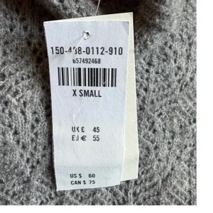 Abercrombie‎ & Fitch Merino Wool Blend Turtleneck Sweater Vest Grey XS thumbnail 6