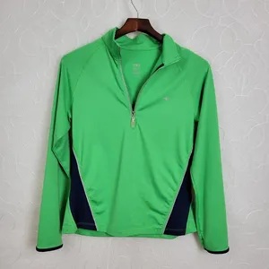 Athletic Works Womens Top Size Medium Green Quarter Zip Athletic Long Sleeves thumbnail 1