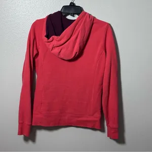 The North Face Women Orange Hoodie Sweater‎ Jacket Pullover Size XS. thumbnail 6