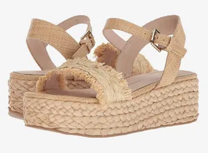 Platform sandals. Never worn. size8 Tan Size 8 thumbnail 1