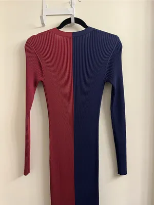 Staud Shoko Ribbed Long Sleeve Sweater Dress Small thumbnail 6