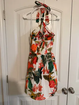 Gianni Bini Floral Halter Mini Dress thumbnail 4