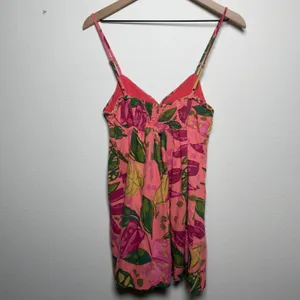Aritzia Dress Forum Women Dress Medium Pink Linen Babydoll Paradise Sweetheart thumbnail 8