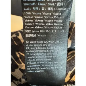 NA-KD Halter Animal Print Maxi Dress Black Tan Leopard Viscose Flowy Boho Size 4 thumbnail 8