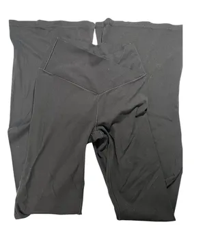 Offline by Aerie Black Real Me Flare Hi-Rise Pants Size Medium thumbnail 1