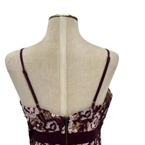 Bardot Dalia Lace Midi Dress Crochet Asymmetric Hem Purple Size US 8‎ thumbnail 10