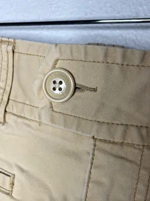 Y2K Vintage American Eagle Khaki Low Rise Mini Shorts Stretch Cotton Chino thumbnail 6