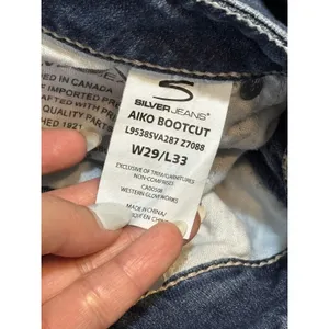 Silver Jeans Aiko Bootcut Jeans W29 L33 Dark Wash Stretch Denim thumbnail 10