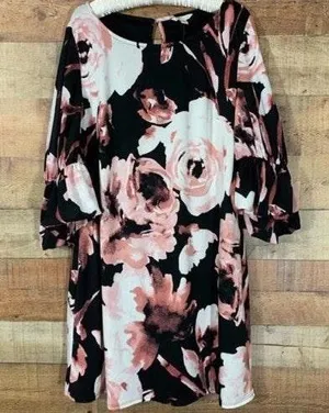 Womens Floral Shift Dress - Sz S thumbnail 2
