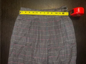 Ann Taylor Vintage Glen Plaid Trousers Dark Academia Retro Preppy Granny Core thumbnail 5