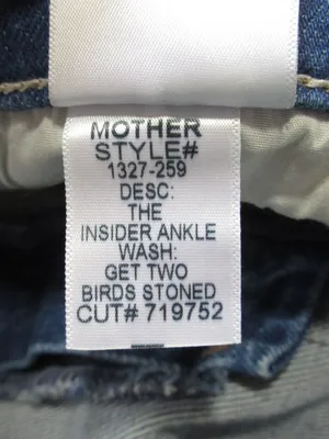NWT Mother Superior Insider Ankle in Get Two Birds Stoned Crop Bootcut Jeans 28 thumbnail 9